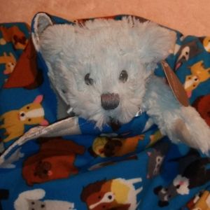 Homemade Blue Dog Baby Blanket